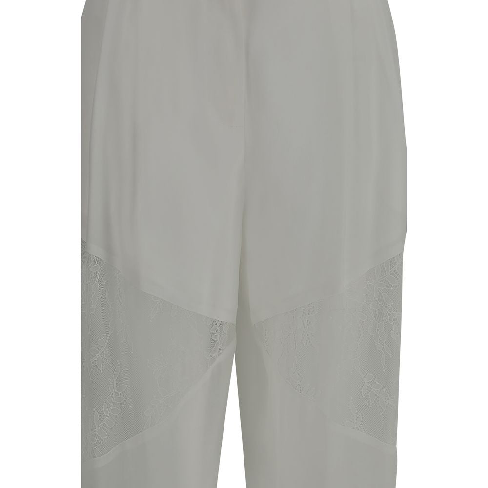 PINKO White Polyester Casual Pants PINKO