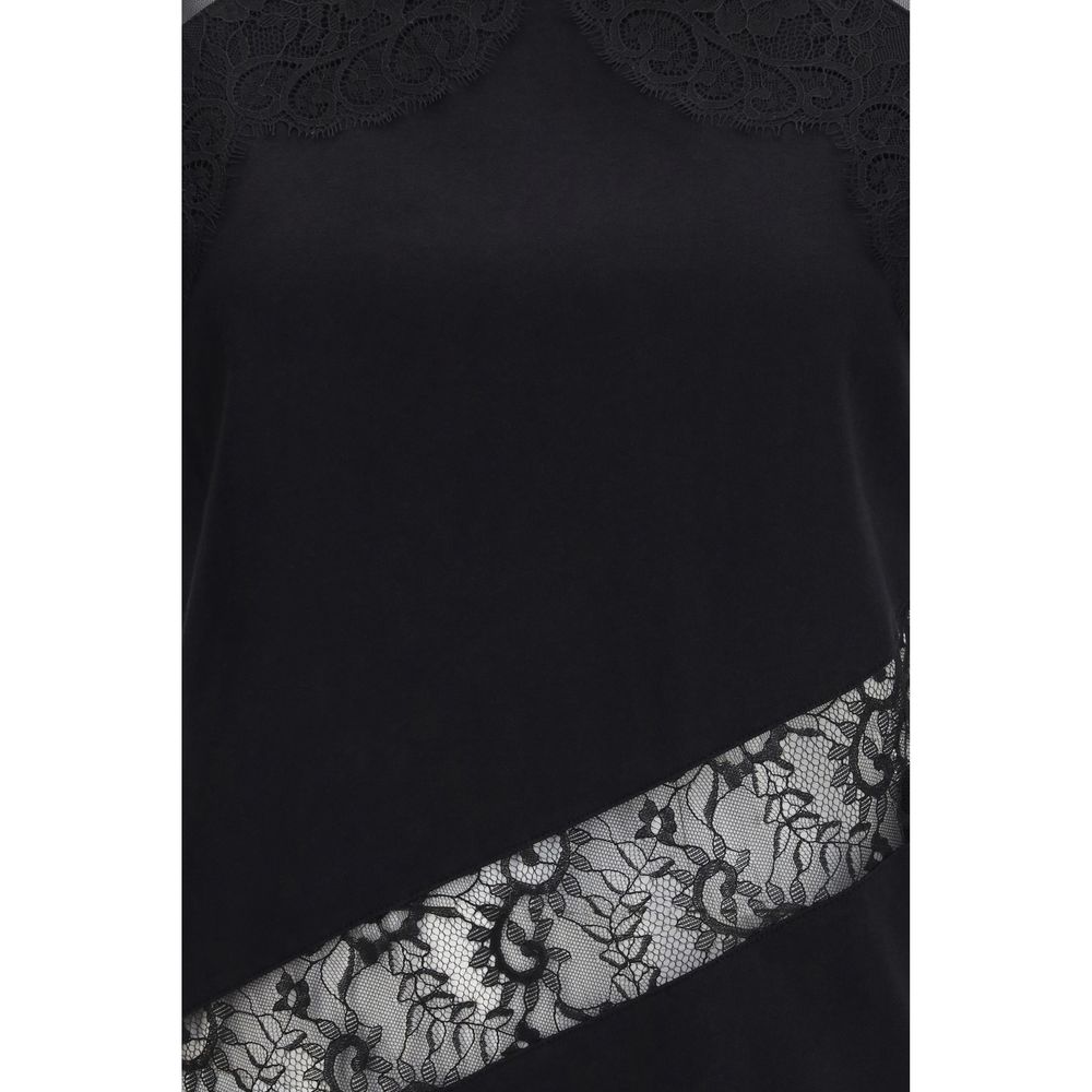PINKO Black Cotton Top PINKO