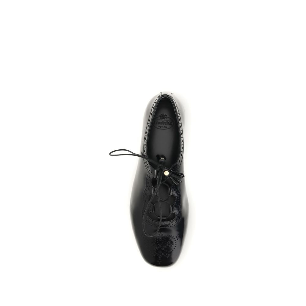 Church's Black Calf Leather Bos Taurus Ballet Flats Church's