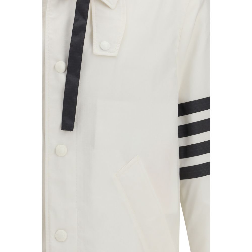 Thom Browne White Polyamide Sweatshirt Thom Browne