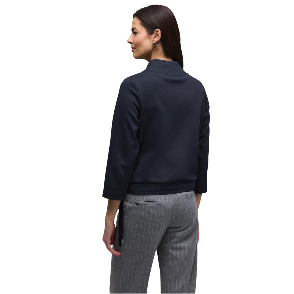 Street One Blue Polyester Sweatshirt Street One
