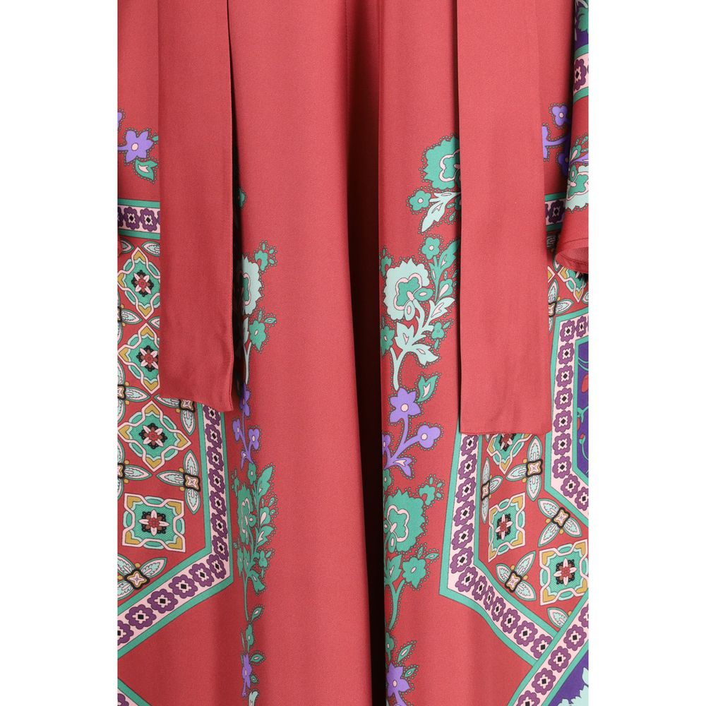 La Double J Multicolor Silk Casual Dress La Double J