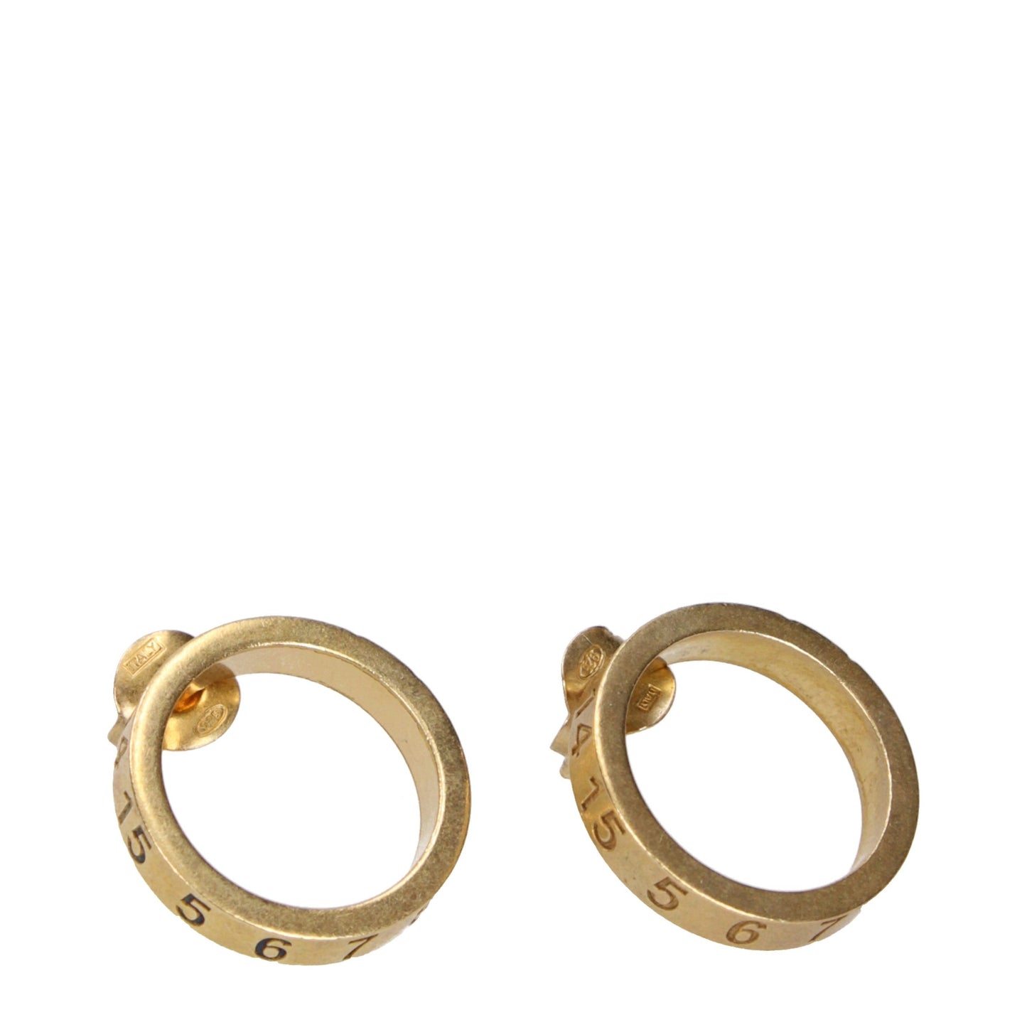 Maison Margiela Gold Silver Earrings Maison Margiela