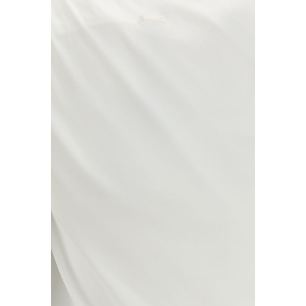 PINKO White Cotton Sleeveles T-Shirt PINKO