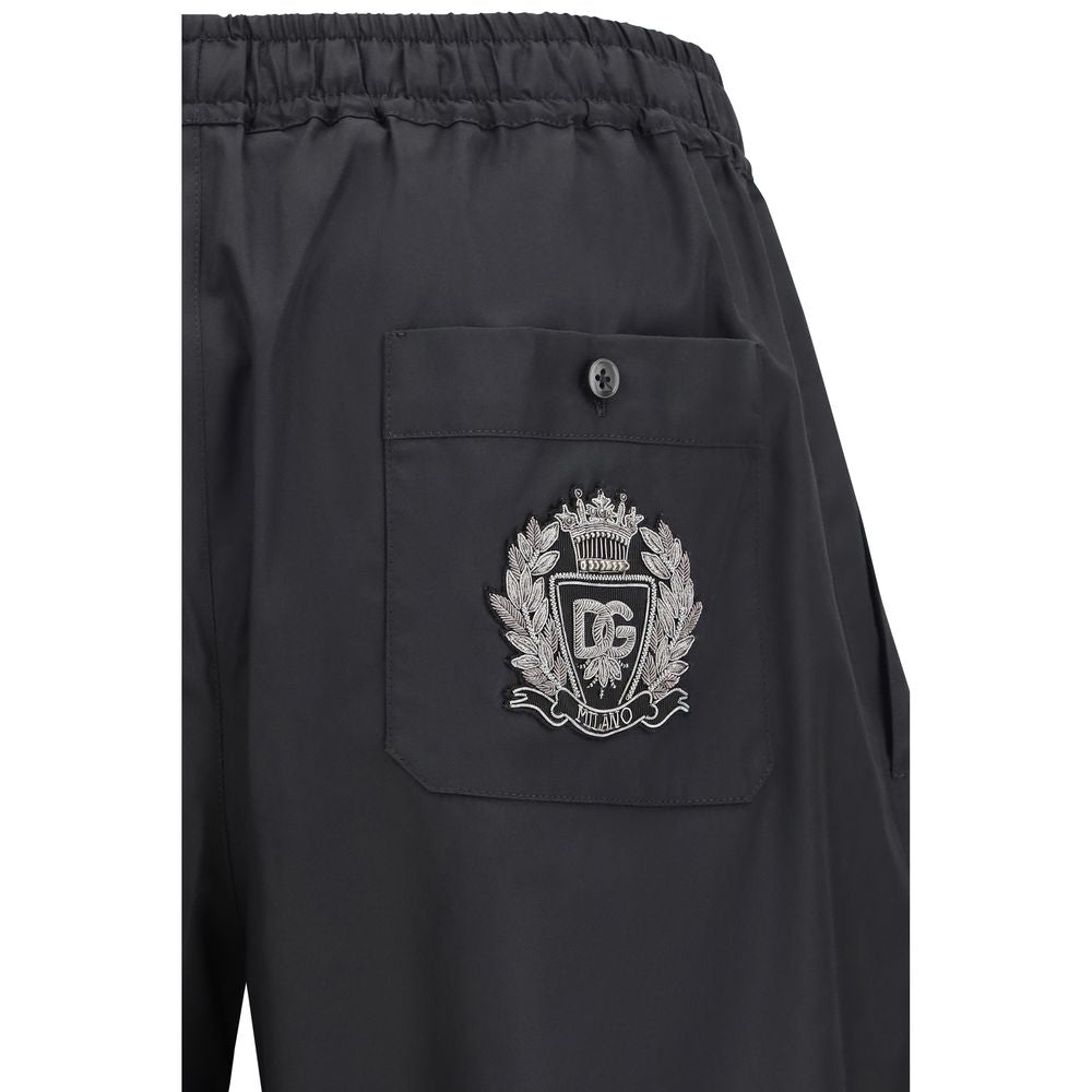 Dolce & Gabbana Black Cotton Bermuda Shorts Dolce & Gabbana