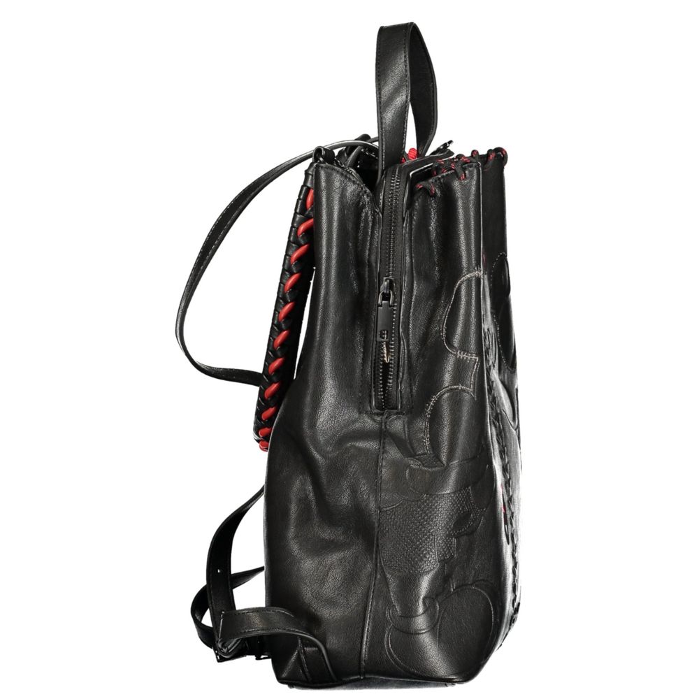 Desigual Black Polyurethane Women Backpack Desigual