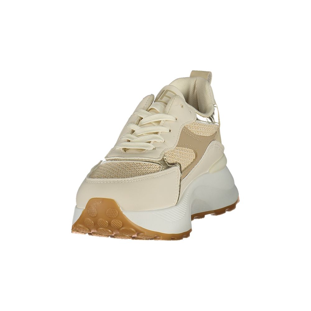 Laura Biagiotti Beige Polyurethane Women's Sneaker Laura Biagiotti