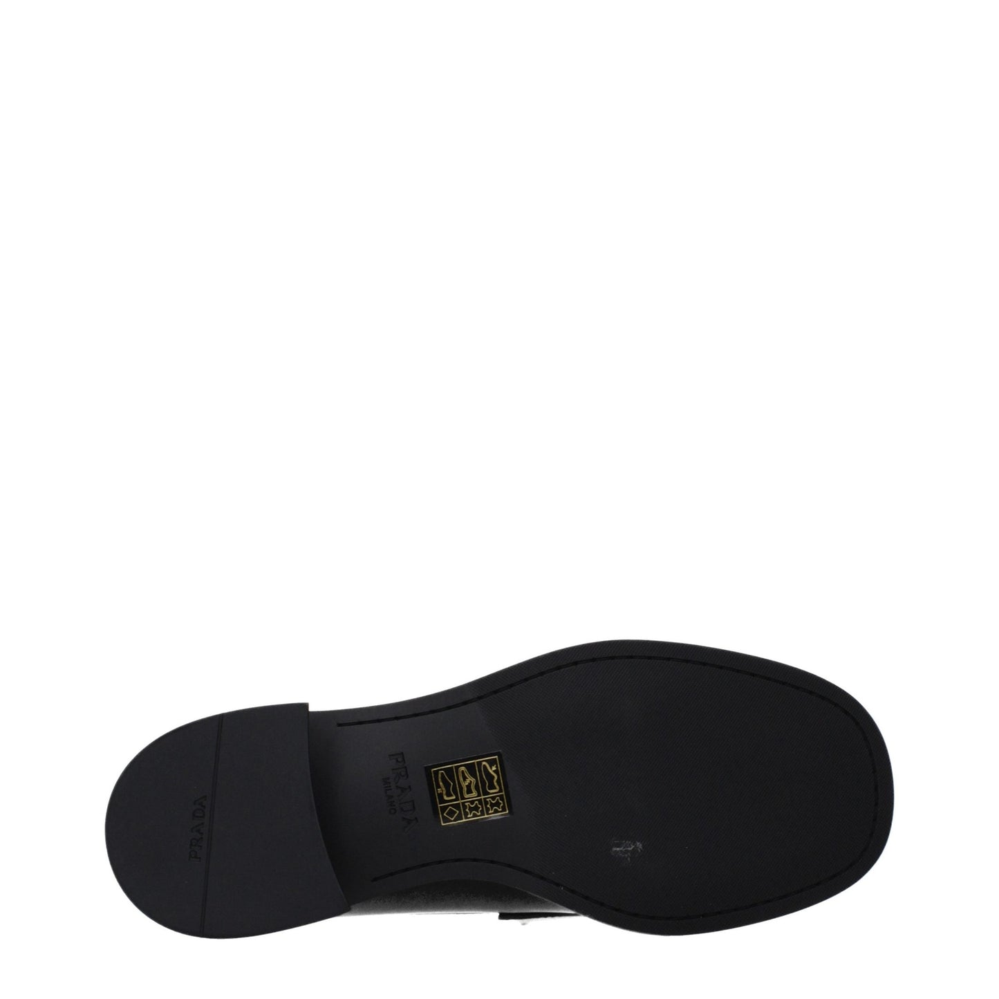 Prada Black Leather Slip-On Loafers Prada