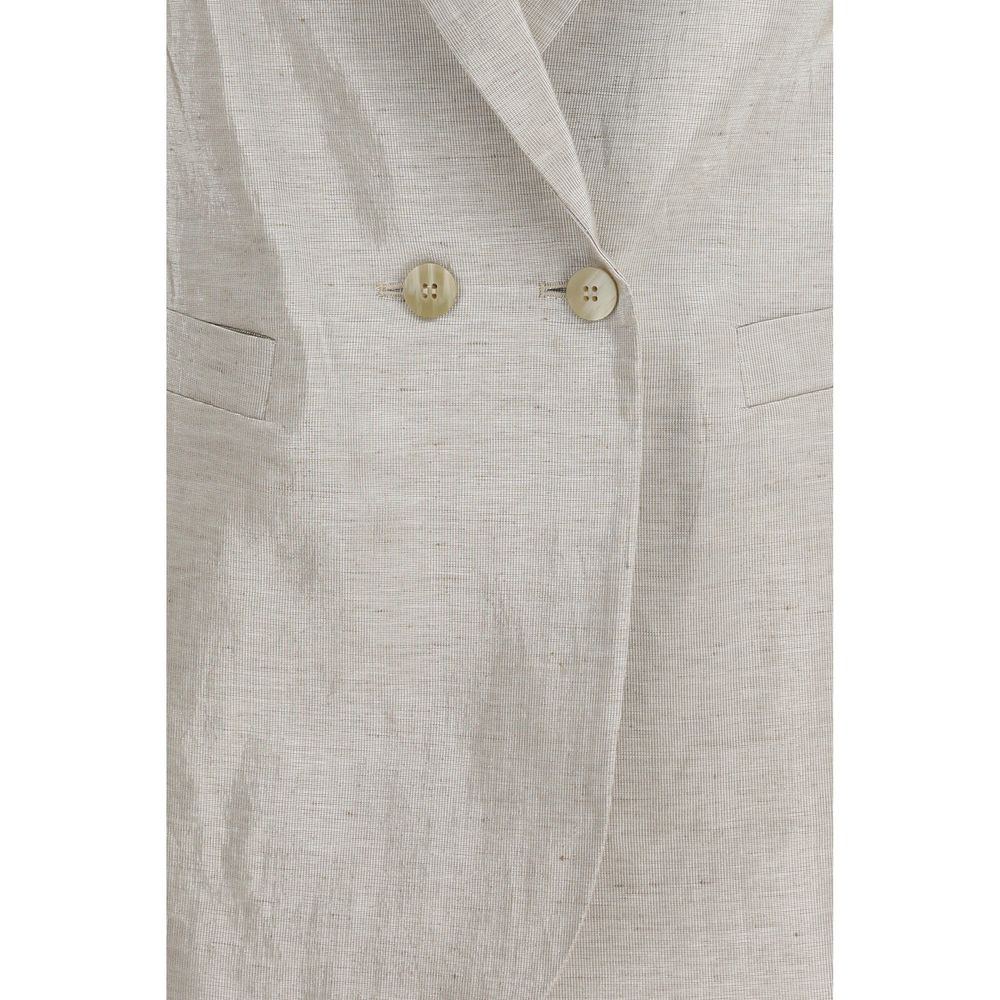 Forte_Forte Silver Cotton Blazer Forte_Forte