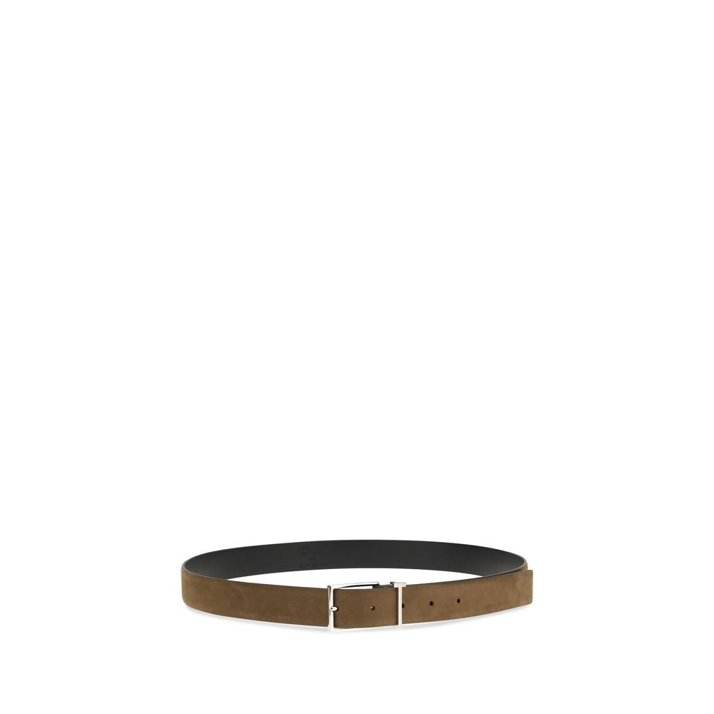 Tom Ford Brown Calf Leather Bos Taurus Regular Belt Tom Ford