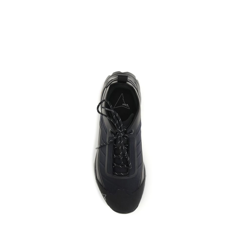 ROA Black Polyester Athletic Sneakers ROA