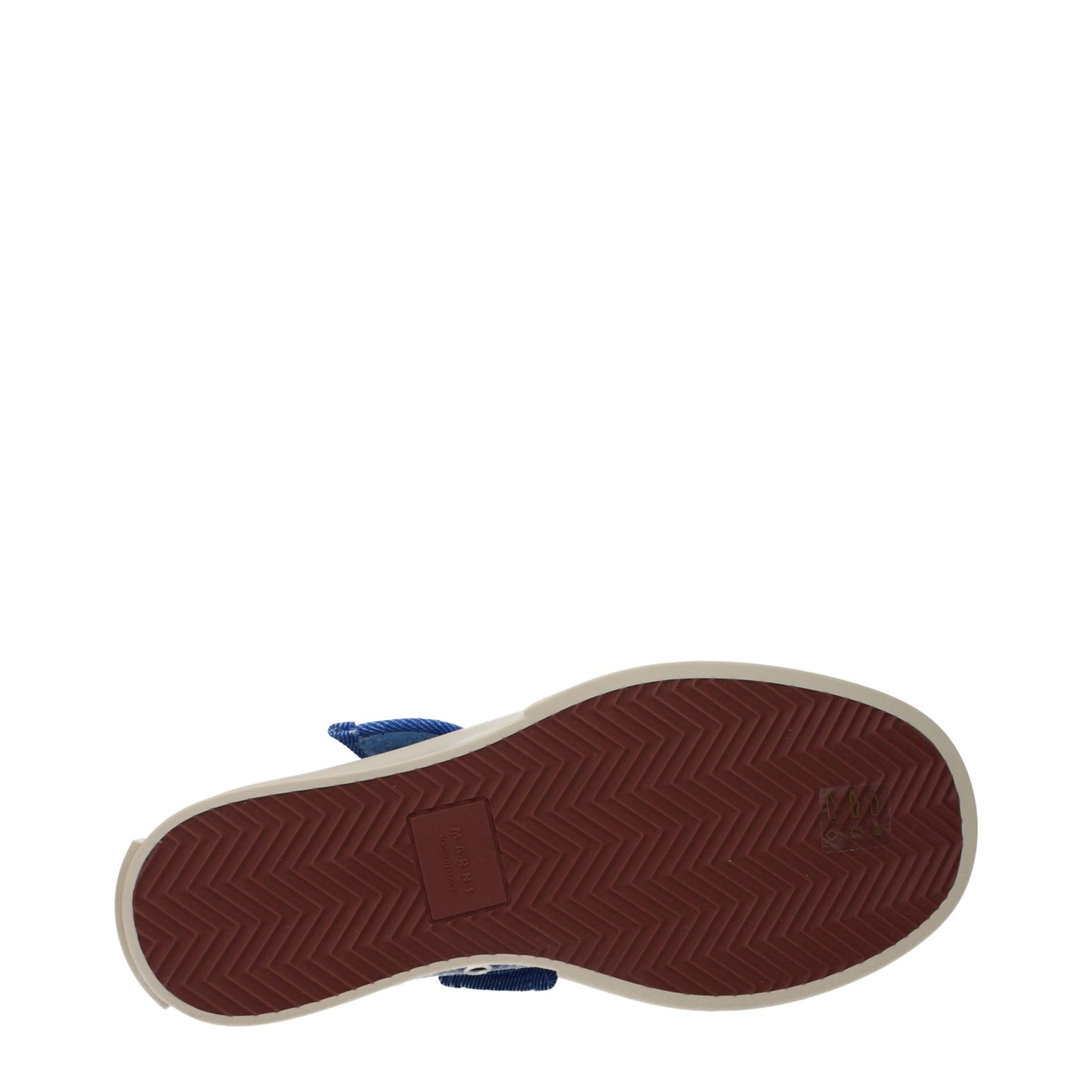 Marni Blue Fabric Low Top Sneakers Marni