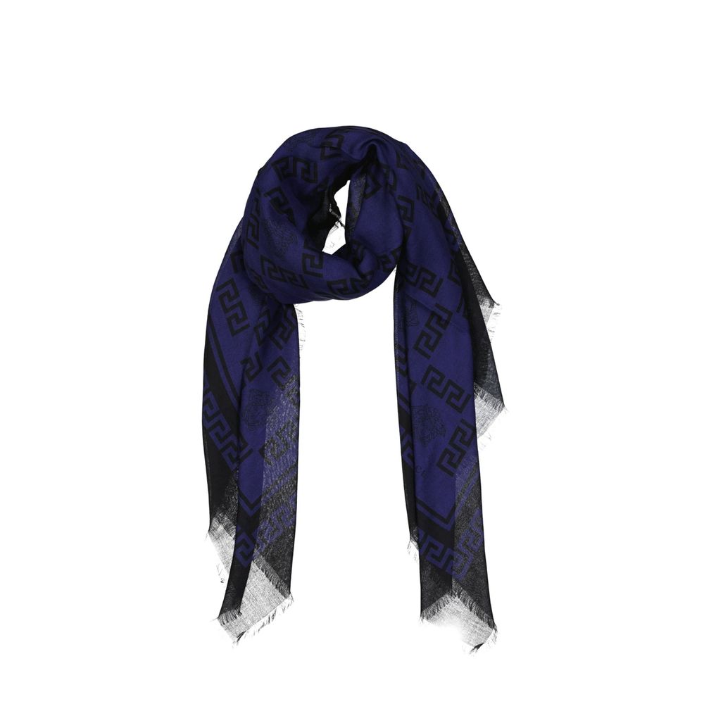 Versace Blue Modal Scarf Versace