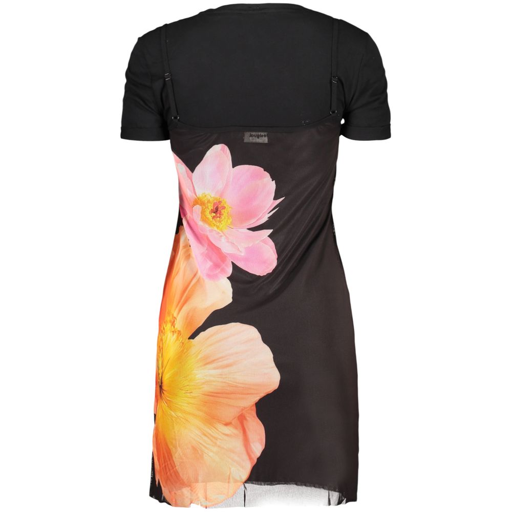 Desigual Black Cotton Women Dress Desigual