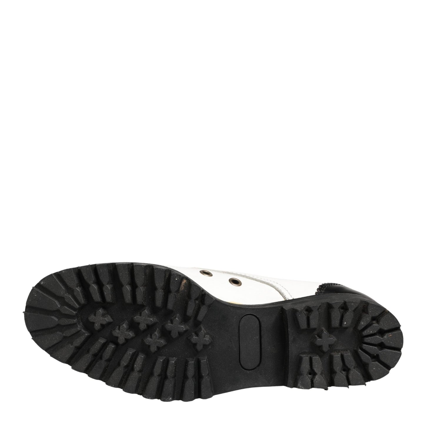 Cesare Paciotti Black White Leather Derby Shoes