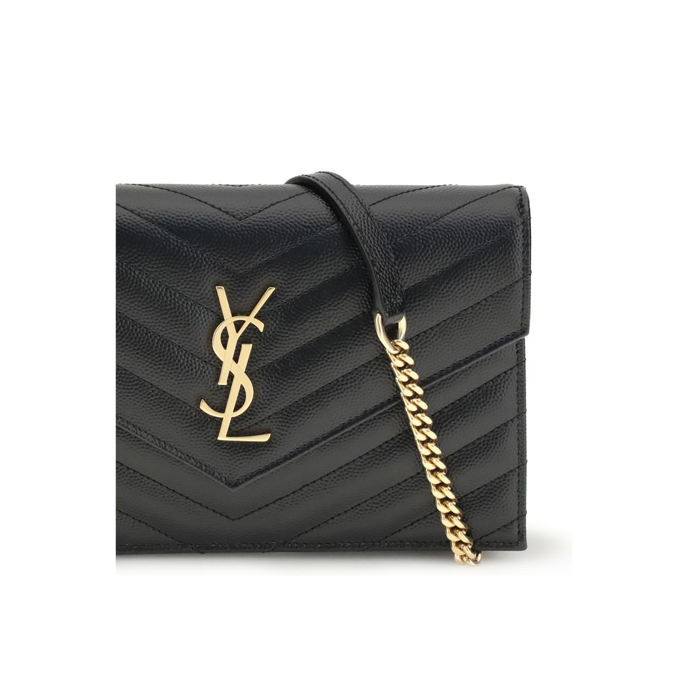 Saint Laurent Black Calf Leather Bos Taurus Wallet Saint Laurent
