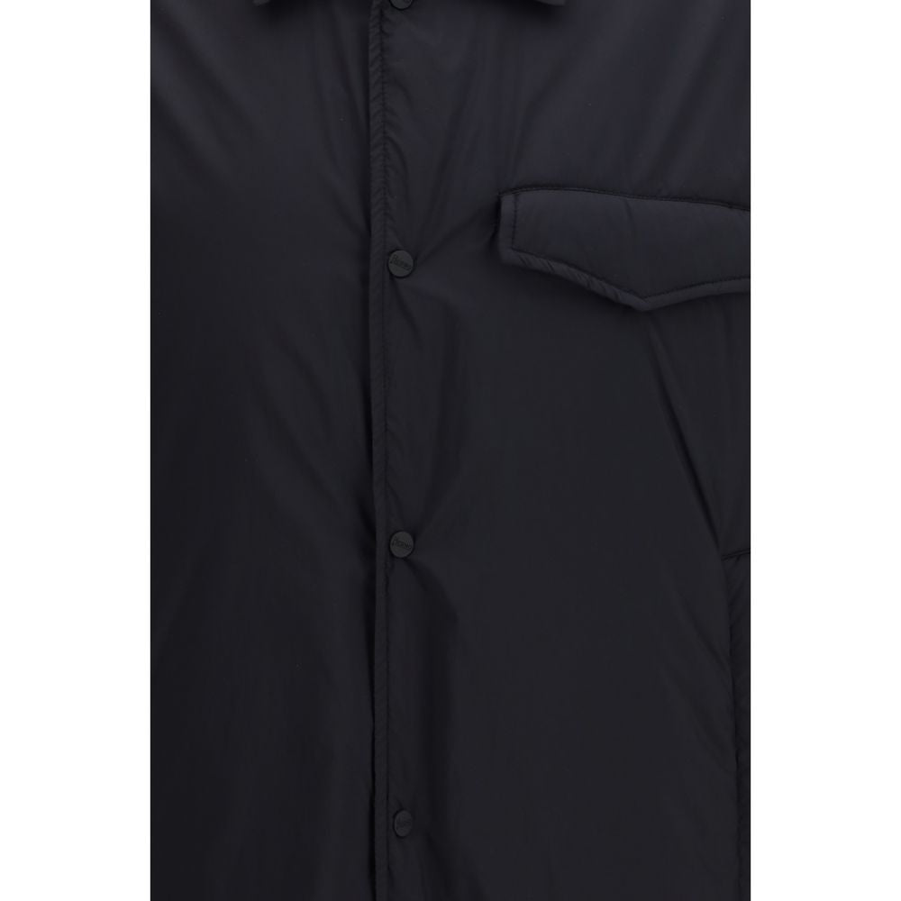 Herno Black Nylon Shell Jacket Herno
