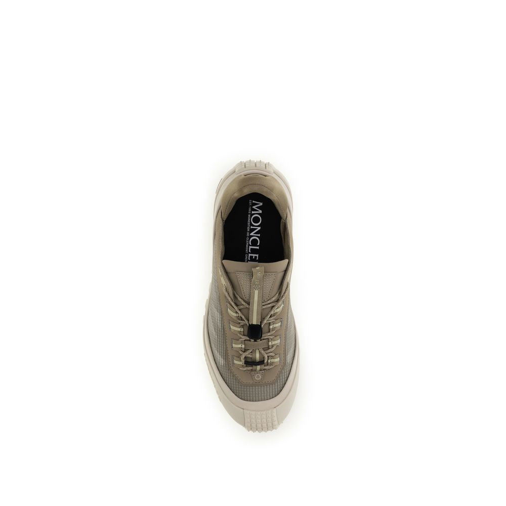 Moncler Gray Calf Leather Bos Taurus Athletic Sneakers