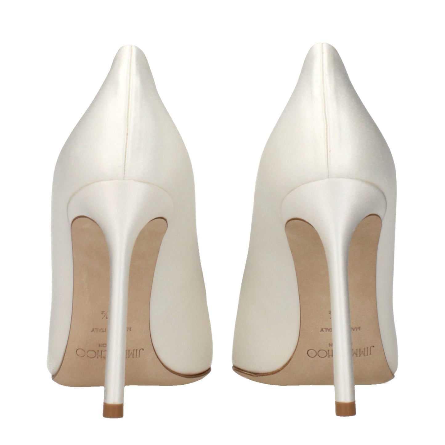 Jimmy Choo Beige Satin Platform Pumps Jimmy Choo