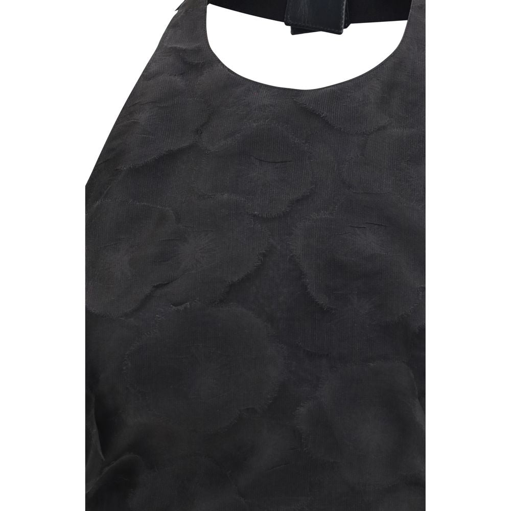 Max Mara Black Silk Pattern Shirt Max Mara