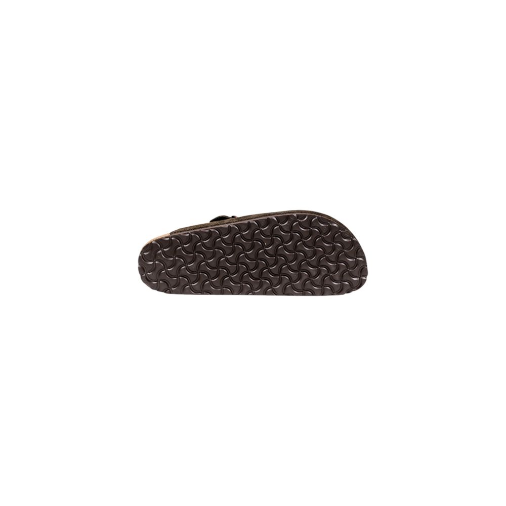 Birkenstock Brown Suede Leather Slippers Birkenstock