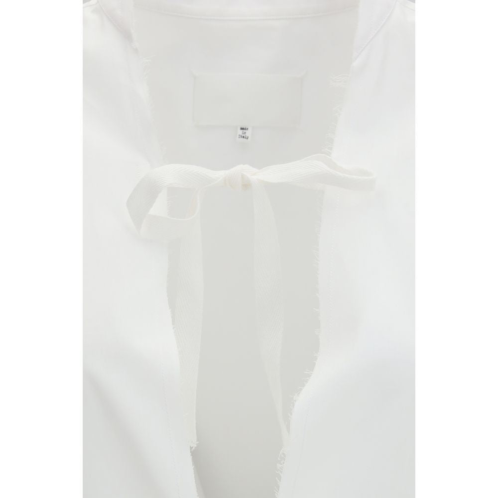 Maison Margiela White Cotton Casual Dress Maison Margiela