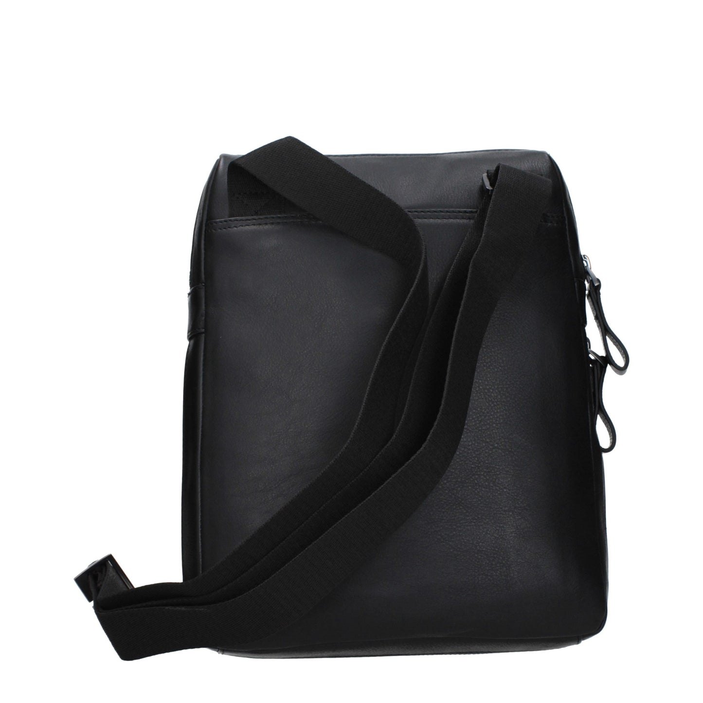 Piquadro Black Leather Crossbody Bag Piquadro