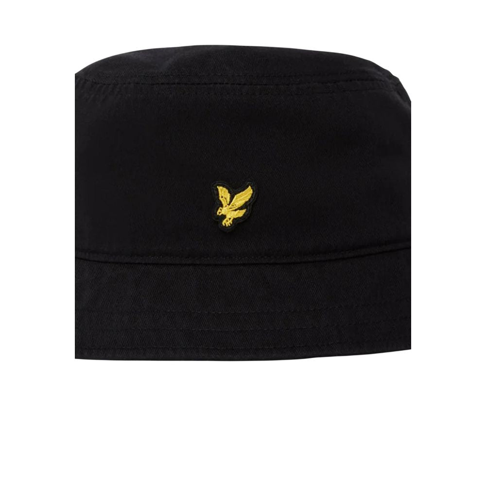 Lyle & Scott Black Cotton Bucket Hat Lyle & Scott
