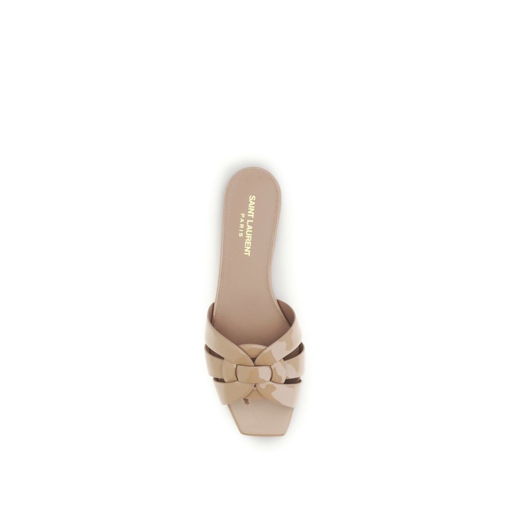 Saint Laurent Multicolor Calf Leather Bos Taurus Flat Sandals Saint Laurent