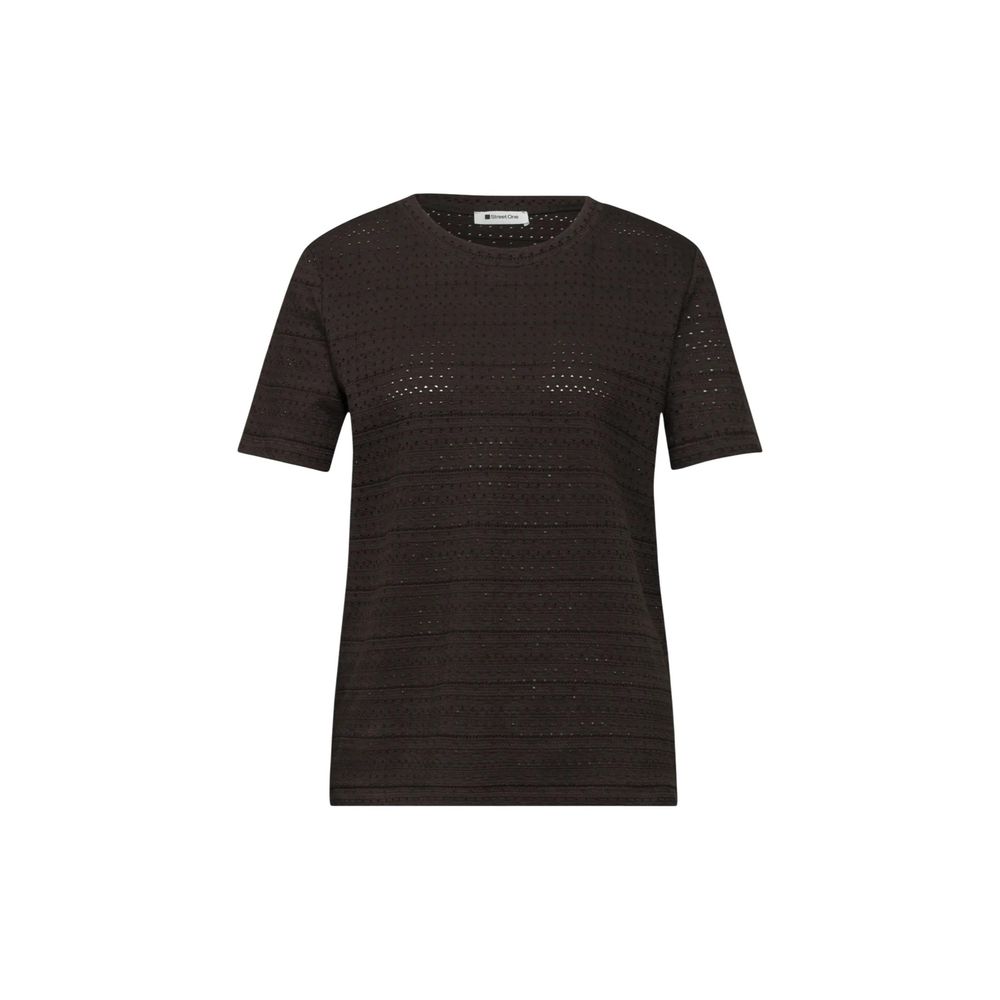 Street One Brown Cotton T-Shirt Street One