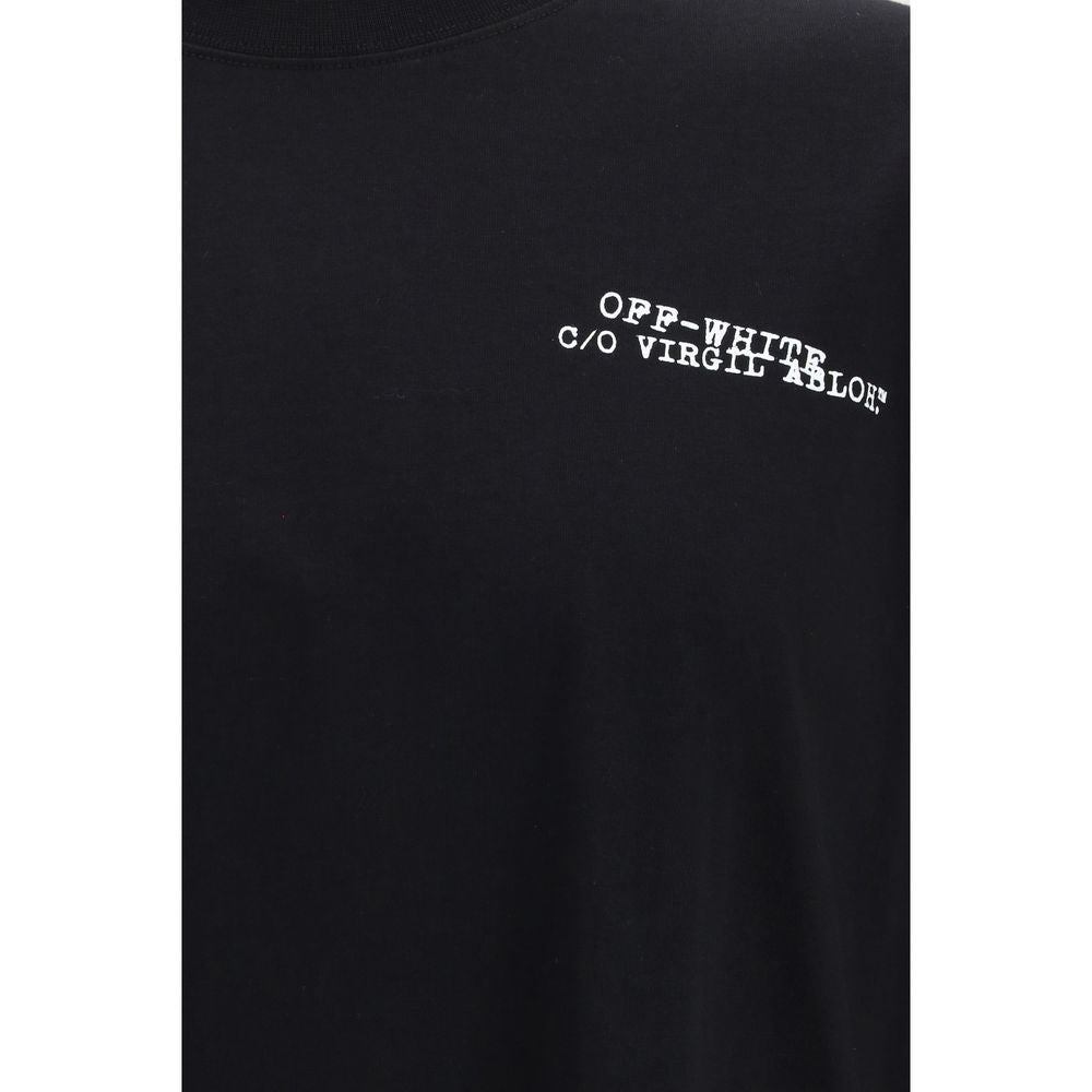 Off-White Black Cotton T-Shirt Off-White