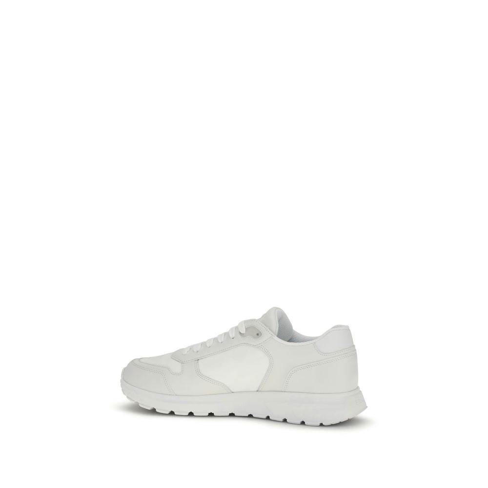 Prada White Recycled Polyamide Athletic Sneakers Prada