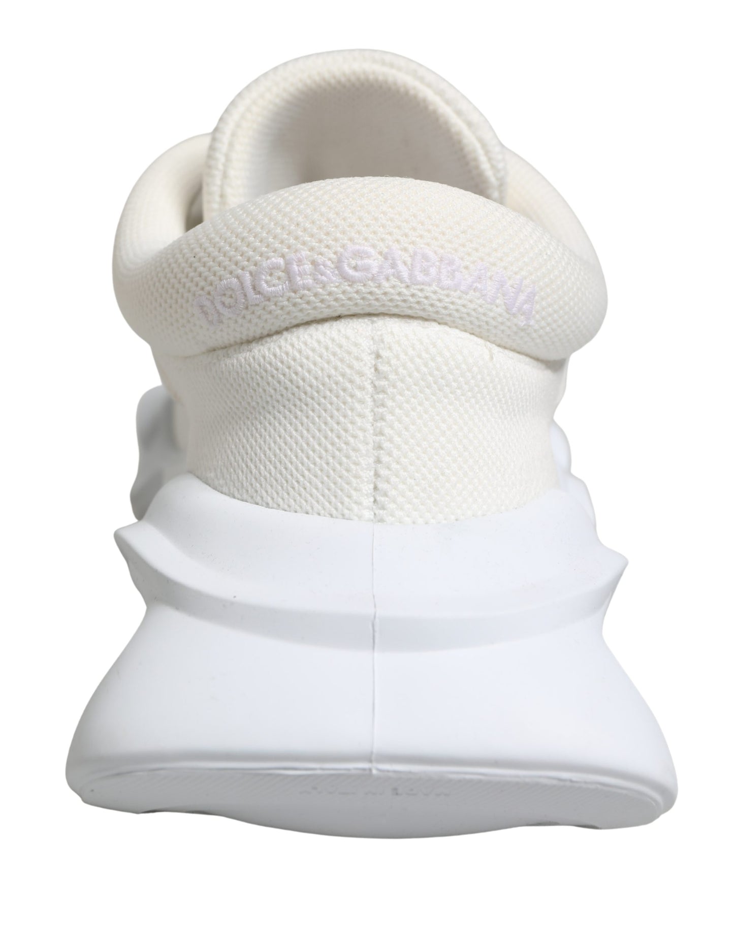 Dolce & Gabbana White Slip On Wave Low Top Sneakers Shoes Dolce & Gabbana