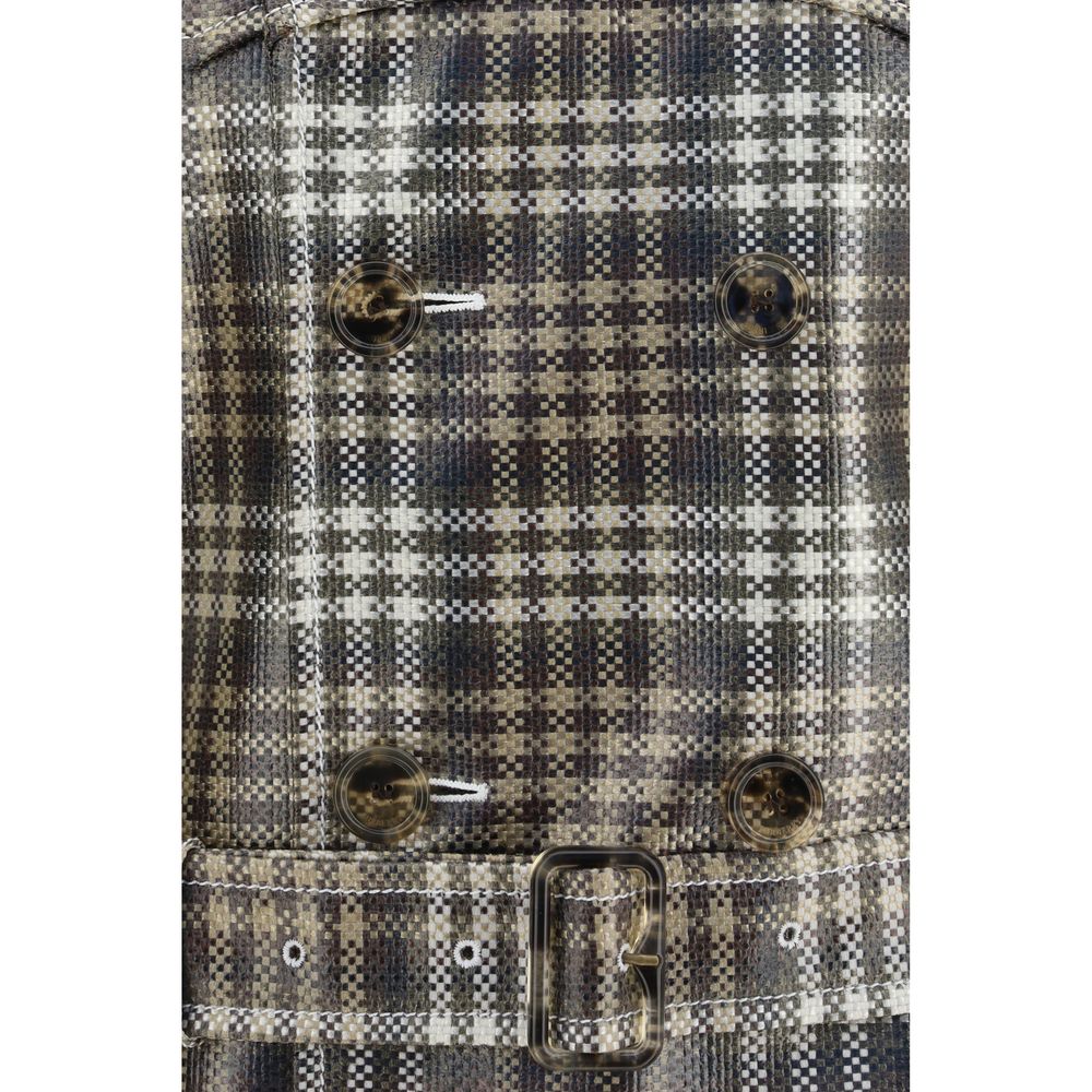 Burberry Brown Polyester Coat Burberry