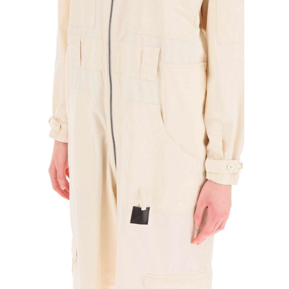 Maison Margiela White Cotton Jumpsuit Maison Margiela