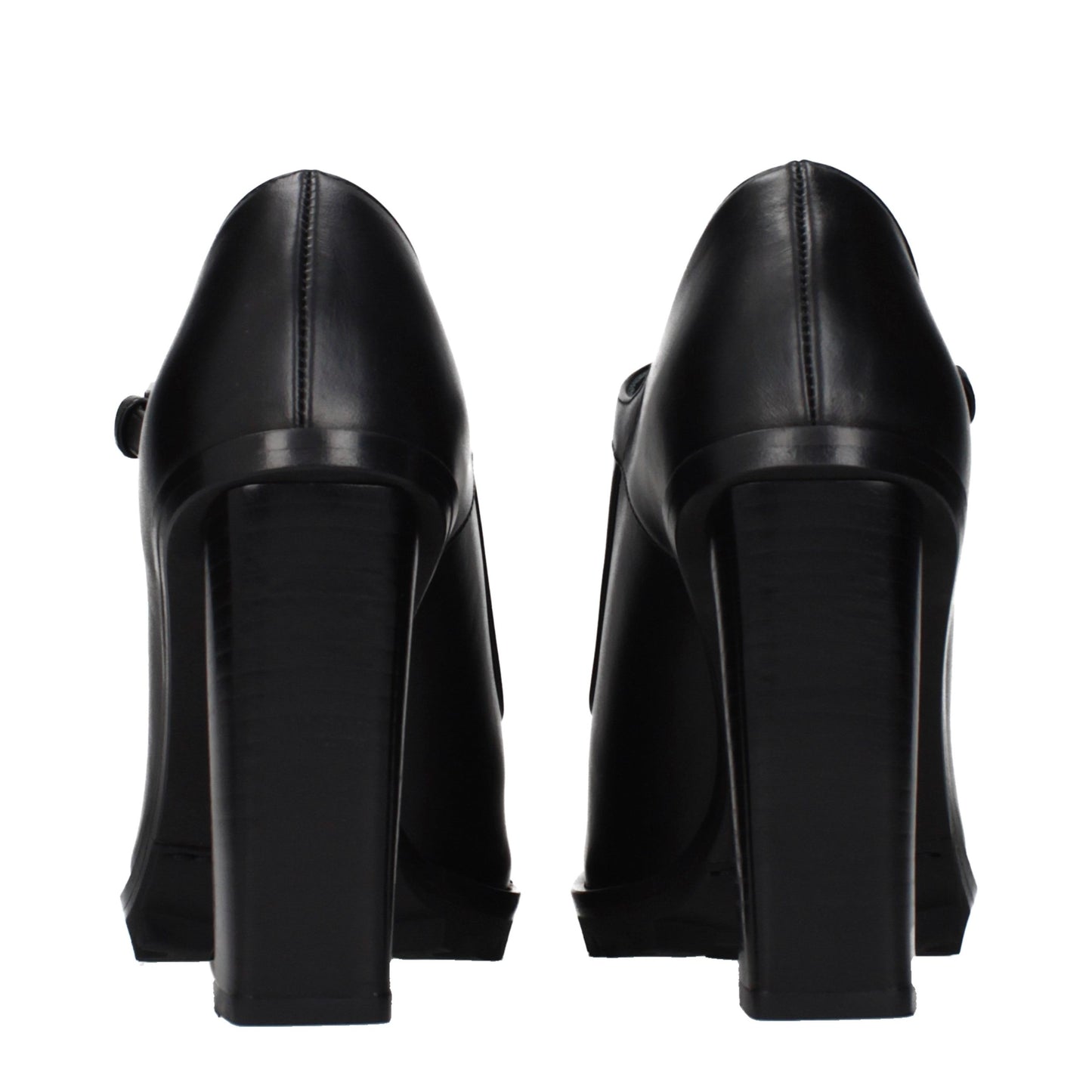 Max Mara Black Leather High Heel Pumps Max Mara