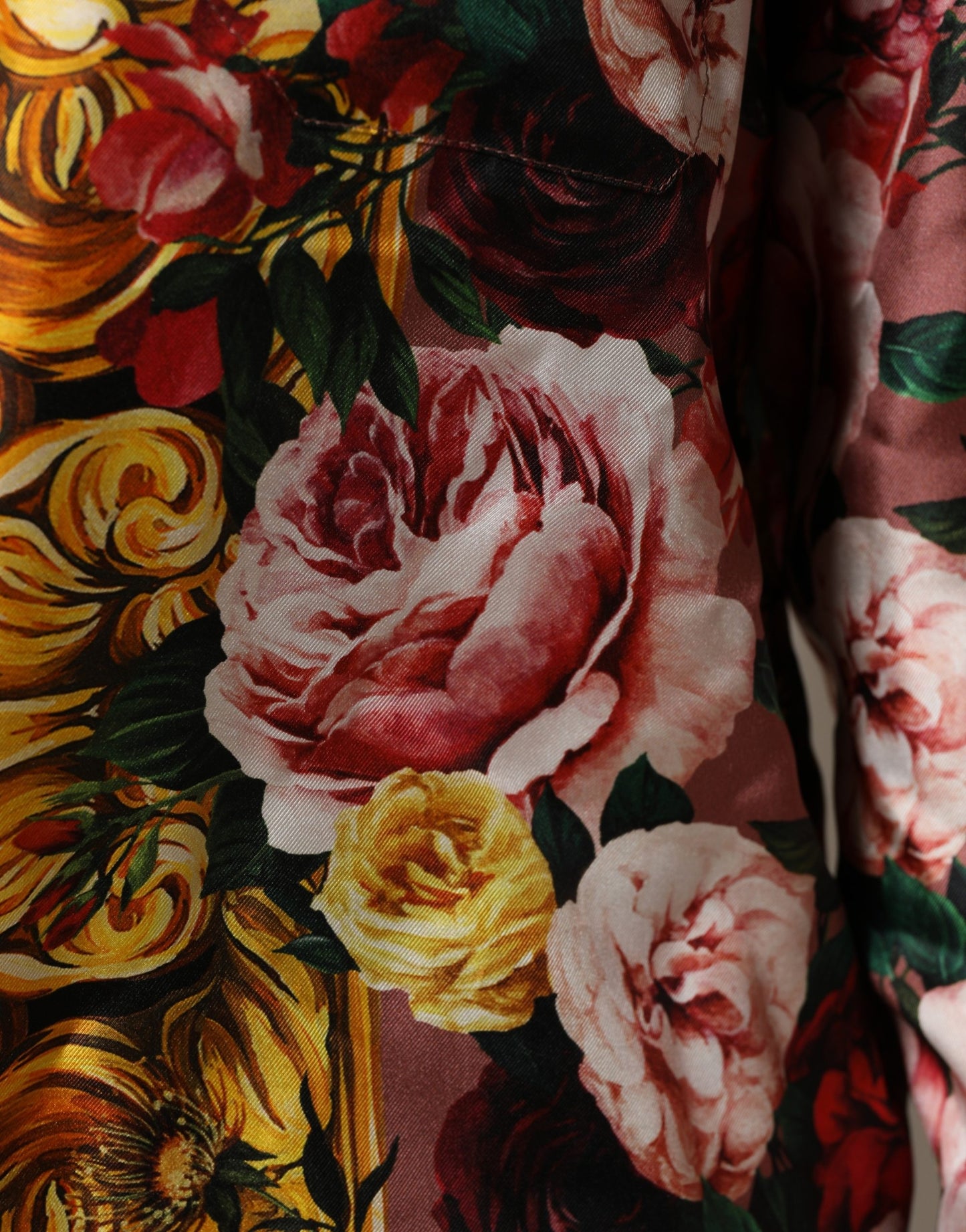 Dolce & Gabbana Multicolor Floral Long Sleeves Button Down Shirt Top Dolce & Gabbana