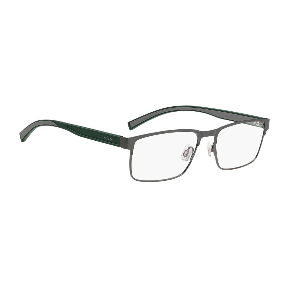 Hugo Boss Gray Steel & Aluminum Glasses Frames