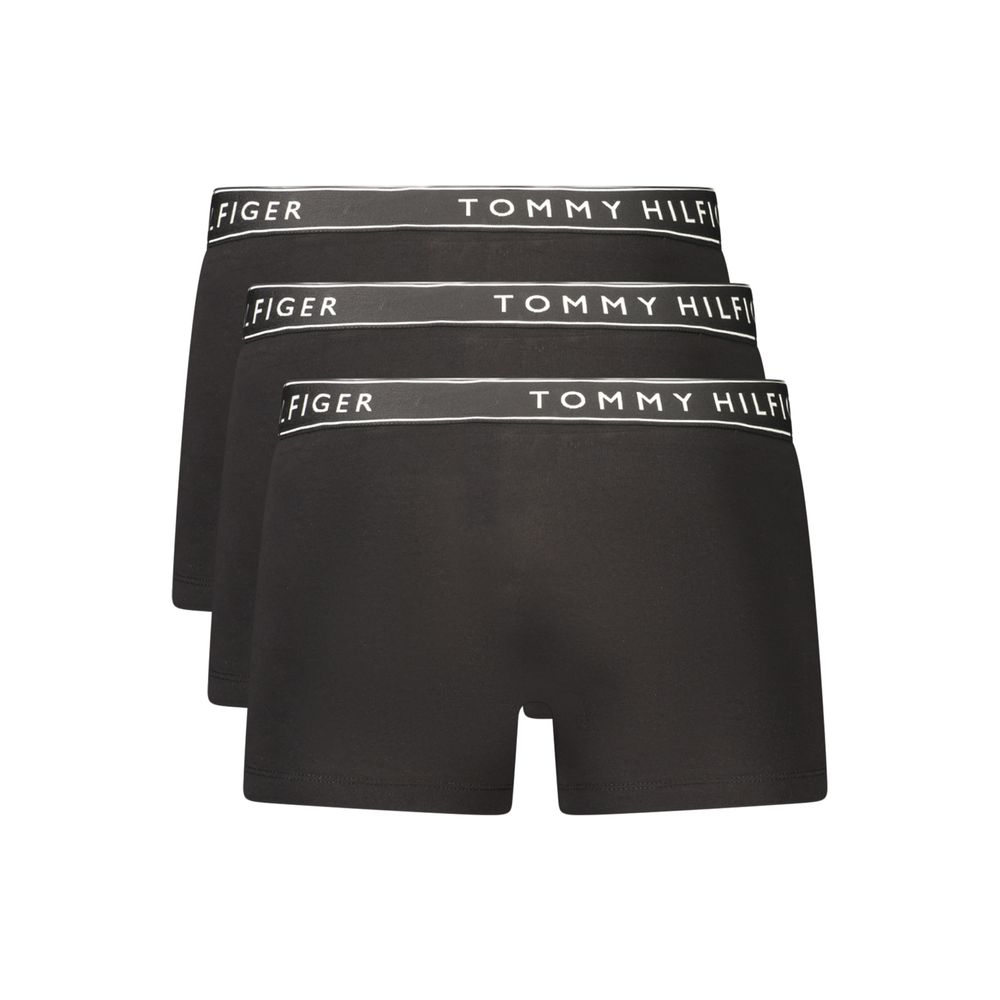 Tommy Hilfiger Black Cotton Men's Boxer Shorts Tommy Hilfiger