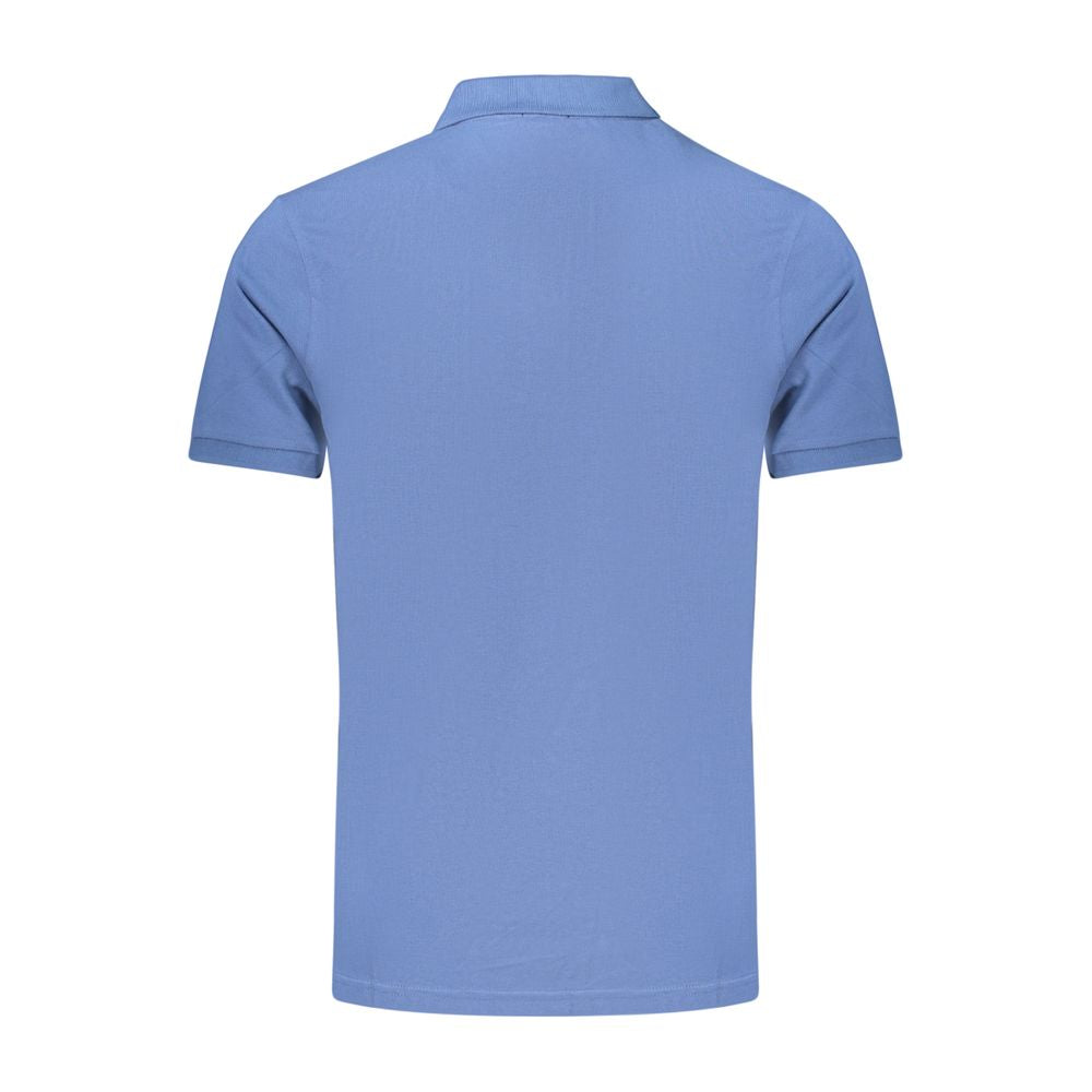 Rifle Blue Cotton Men's Polo Shirt Rifle