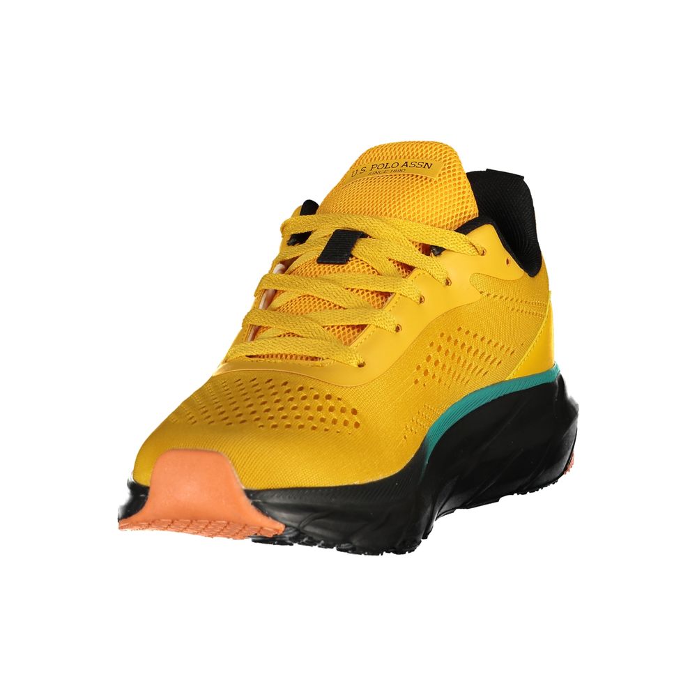 U.S. POLO ASSN. Yellow Polyester Men's Sneaker U.S. POLO ASSN.