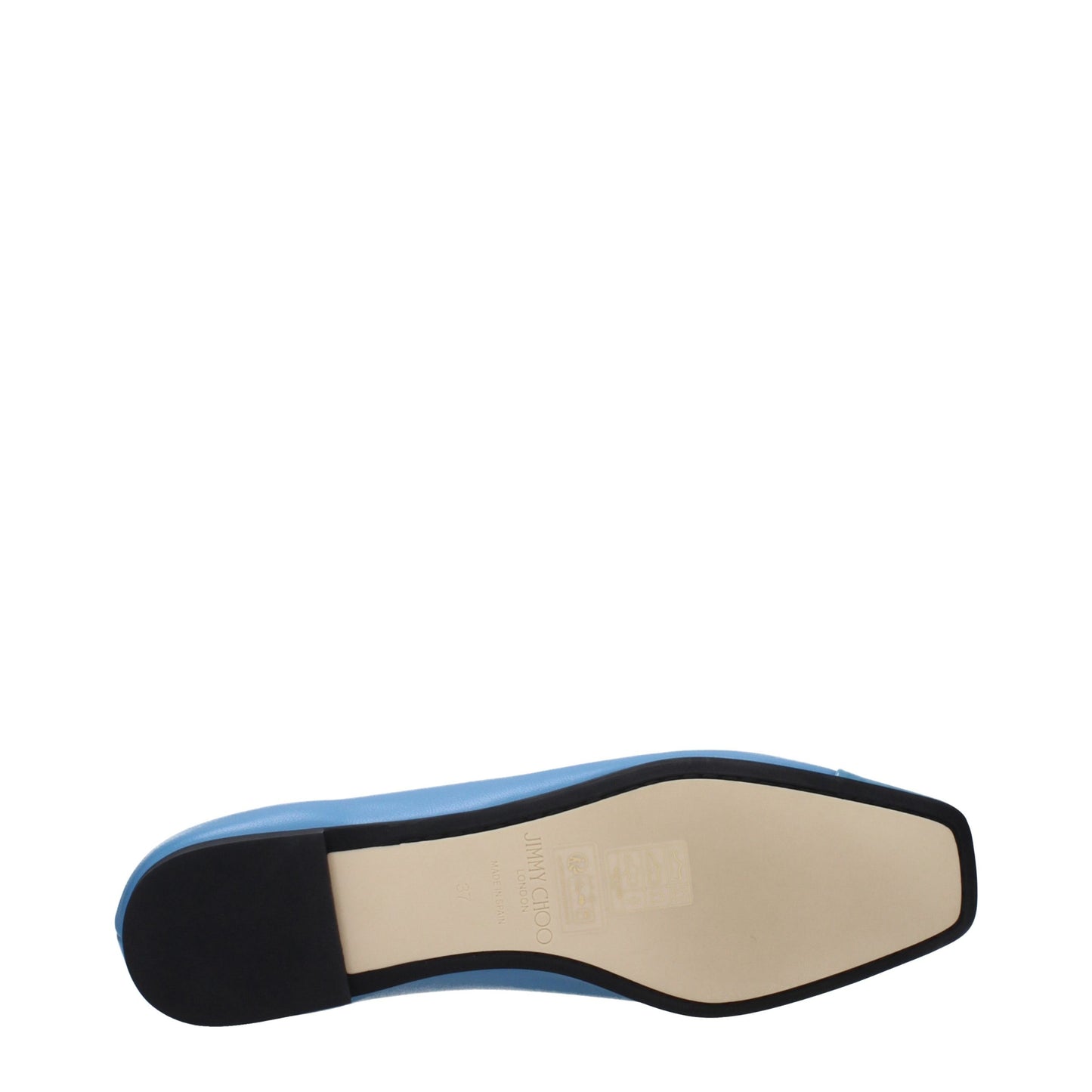 Jimmy Choo Light Blue Leather Ballet Flats Jimmy Choo