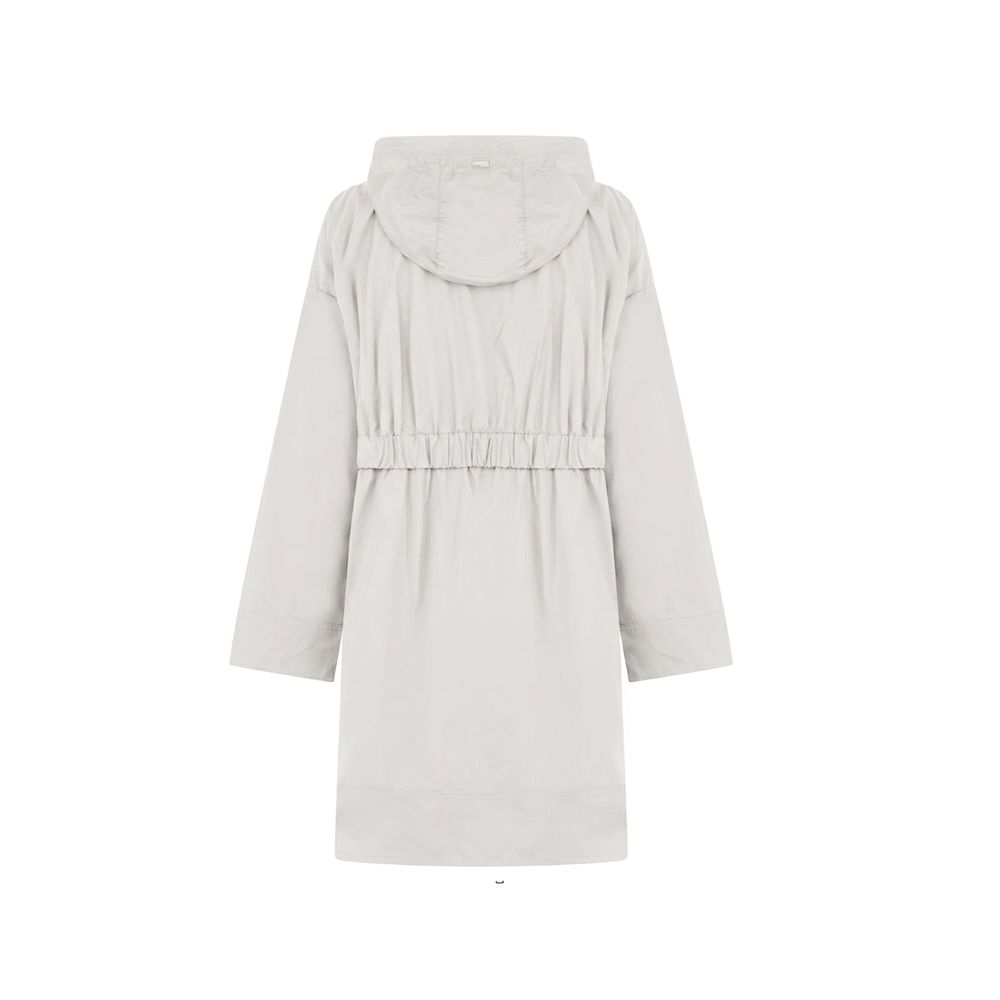Herno Gray Elastane Coat Herno