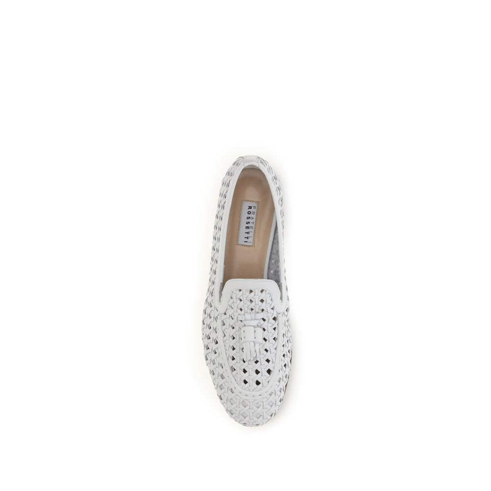 Fratelli Rossetti White Calf Leather Bos Taurus Slip-On Loafers Fratelli Rossetti