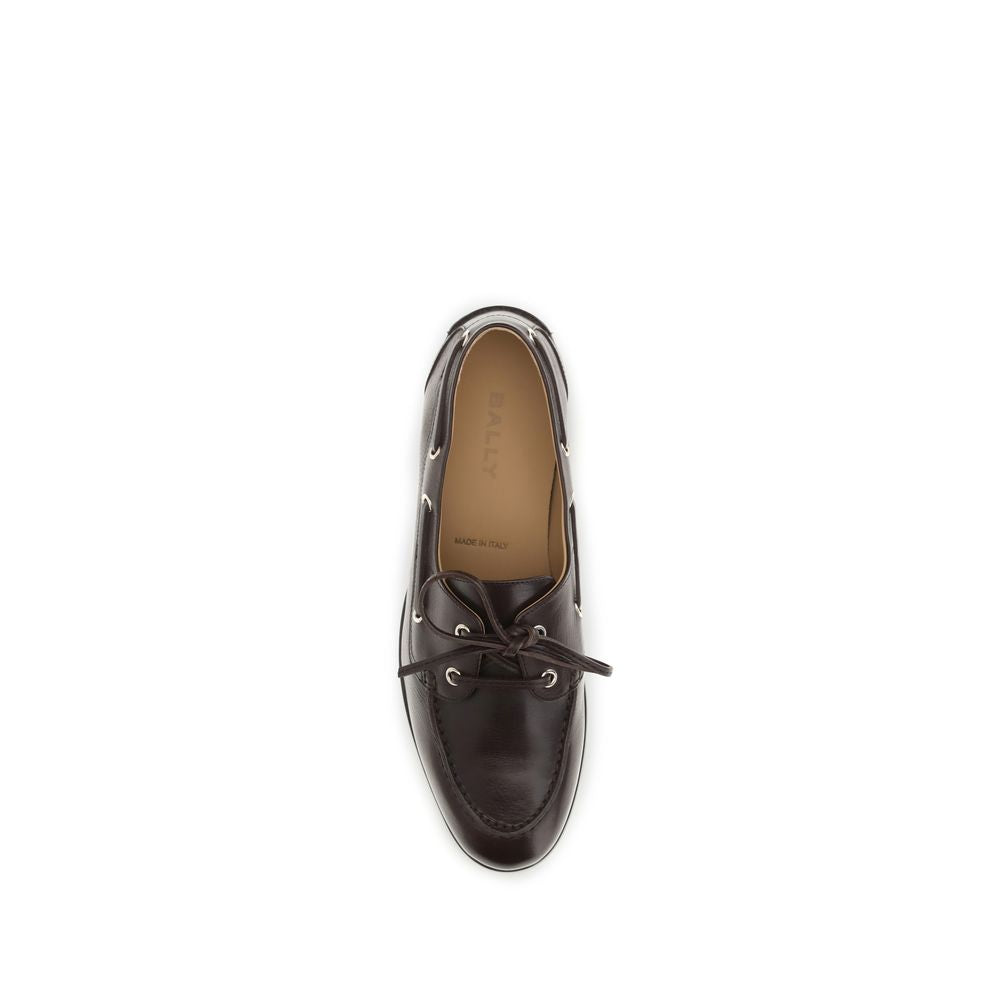 Bally Brown Calf Leather Bos Taurus Slip-On Loafers Bally