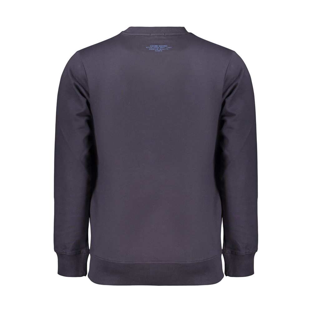 Coveri Moving Blue Cotton Men's Sweatshirt Coveri Moving