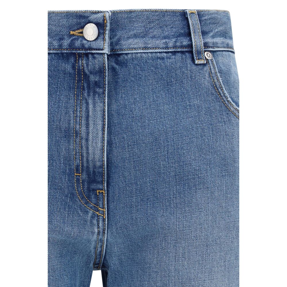 Calvin Klein Blue Cotton Straight-Leg Jeans Calvin Klein