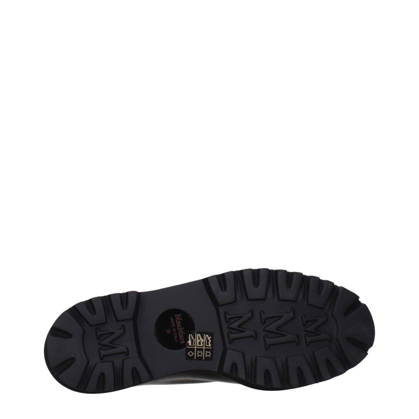 Max Mara Black Leather Oxfords And Derbies Max Mara