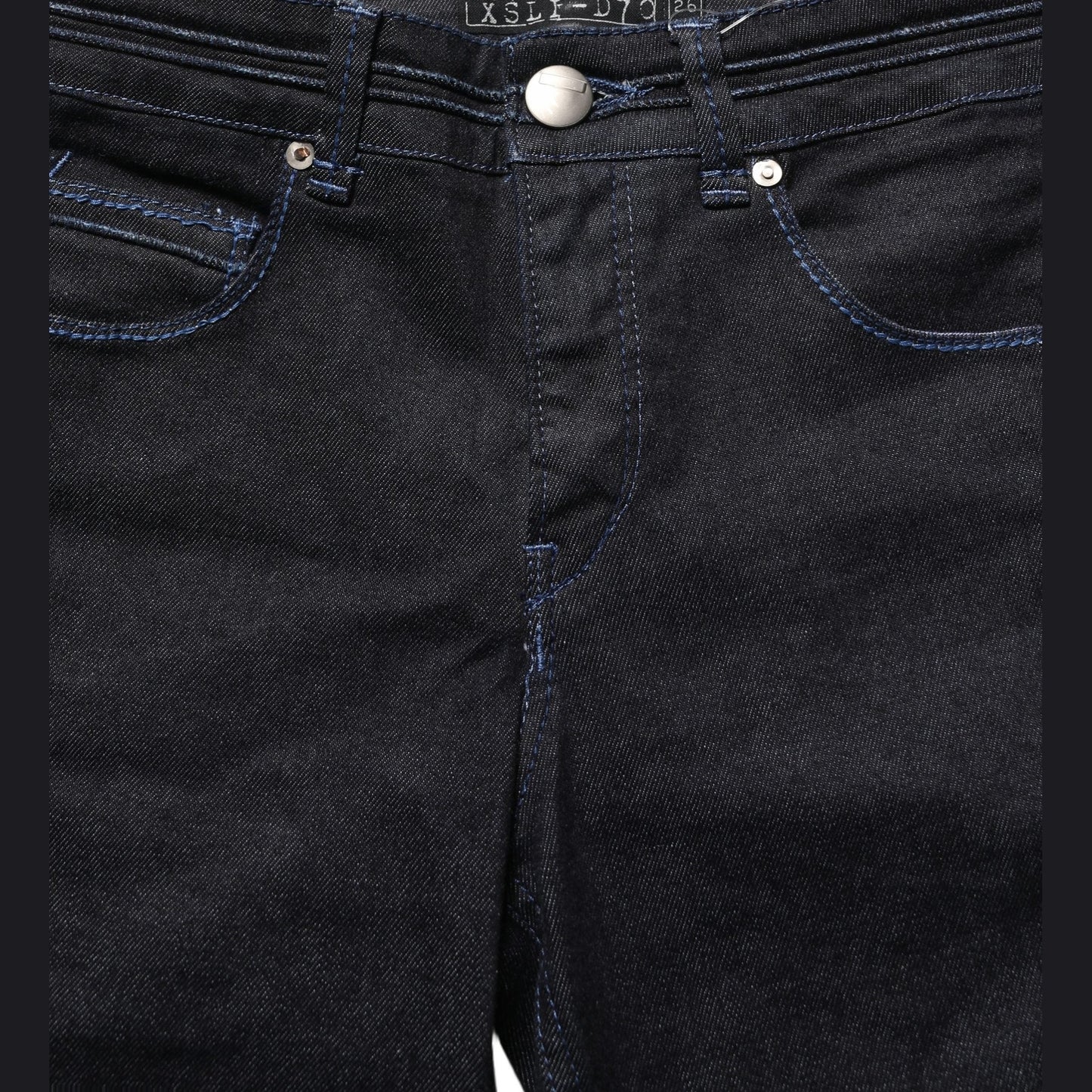 Acht Black Cotton Stretch HighWaist Skinny Denim Trouser Jeans