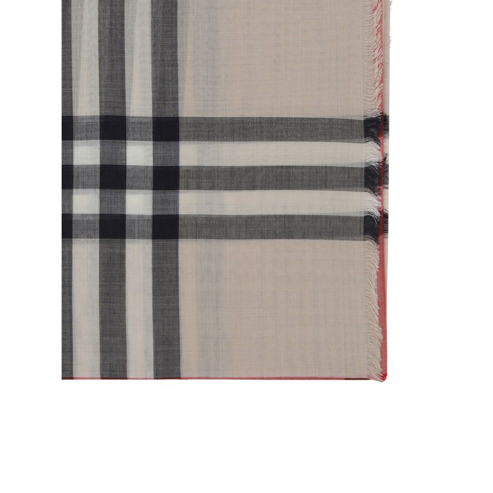 Burberry Beige Silk Foulard Burberry